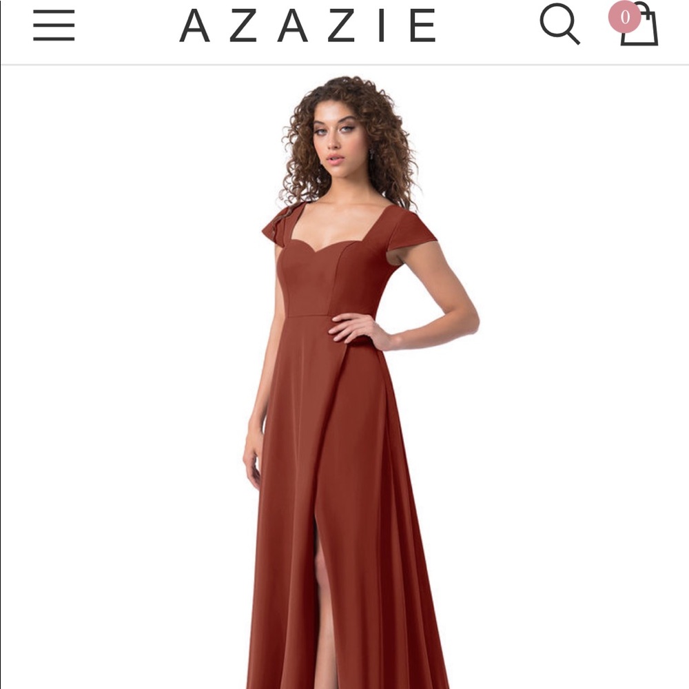 Azazie Hainsly Terracotta Bridemsaid Dress